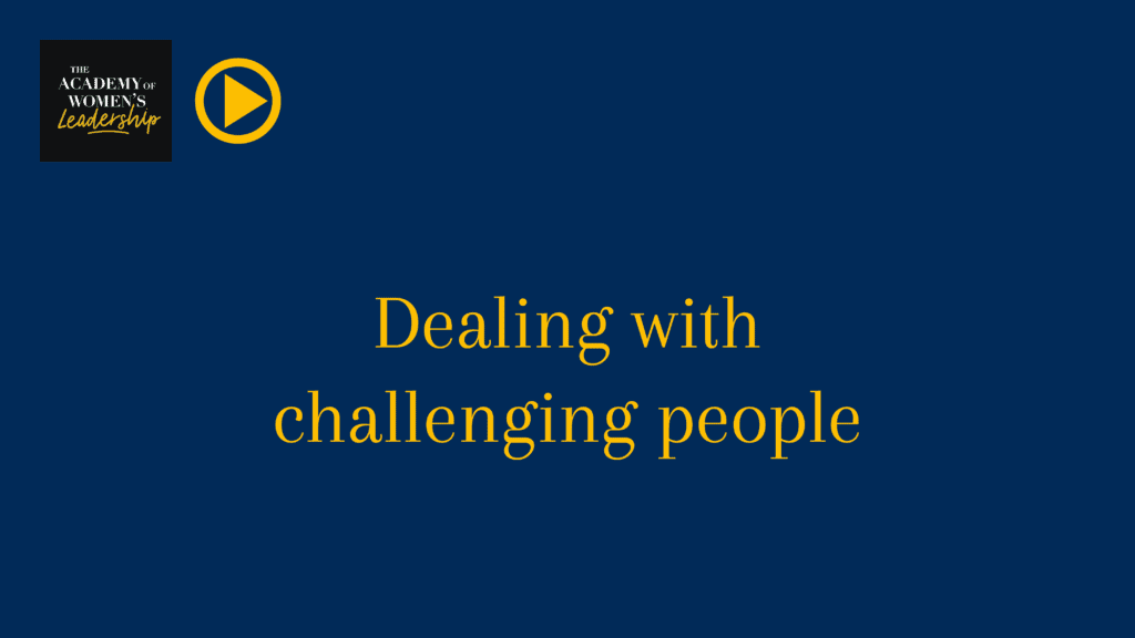 Video Thumbnail: Dealing with challenging people